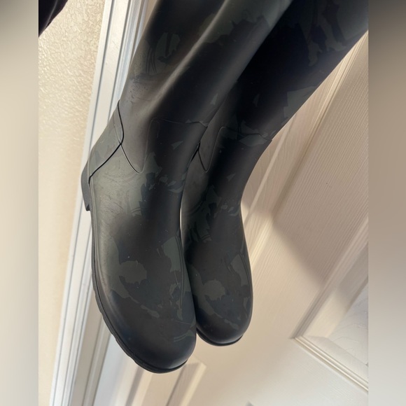 Hunter Disney Mary Poppins Tall Wellington Boots Sz 9 40 EU Camo Blue - Picture 6 of 7